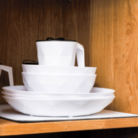 Silwy Magnet-Bowl Sch&uuml;ssel Set 2 St&uuml;ck Wei&szlig;