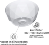 Silwy Magnet-Bowl Sch&uuml;ssel Set 2 St&uuml;ck Wei&szlig;