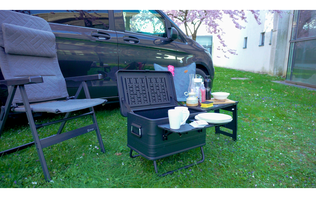 Immagine del prodotto Box da cucina e trasporto Camplife Santiago con tavolino separato 1