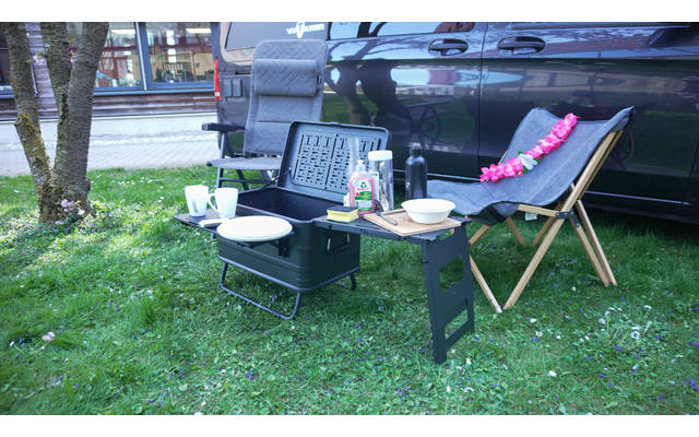 Immagine del prodotto Box da cucina e trasporto Camplife Santiago con tavolino separato 1