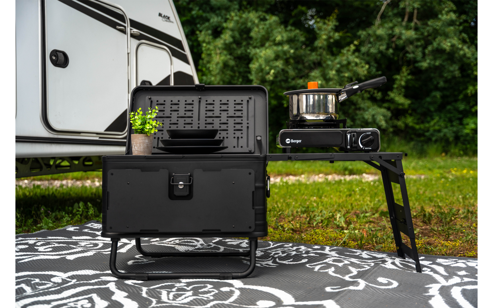 Produktbild Camplife Santiago K&uuml;chenbox mit separatem Seitentisch 1