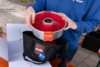 Omnia x Fritz Berger Campingbackofen 3 Liter Set 5-tlg. inkl. Silikonbackform, Aufbackgitter, Transporttasche & Thermometer