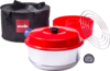 Omnia x Fritz Berger Campingbackofen 3 Liter Set 5-tlg. inkl. Silikonbackform, Aufbackgitter, Transporttasche & Thermometer