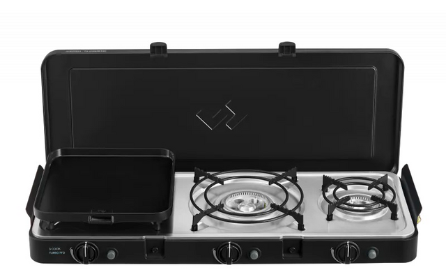 Produktbild Cadac 3 Cook Turbo FFD Deluxe Campingkocher mit 3 Brennern 5,5 kW 1