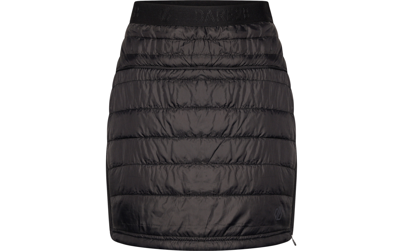 Jupe noire matelassée avec ceinture élastique