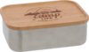 Camplife Edelstahldose mit Bambusdeckel und Gummiband 1200 ml