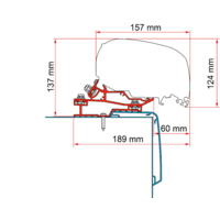 Adaptateur d'auvent Rapido C55i C86i pour F65 / F80 Fiamma