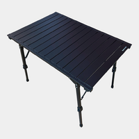 Horntools Campingtisch faltbar Aluminium h&ouml;henverstellbar 89 x 60 cm