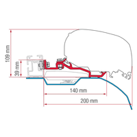 Fiamma Markisenadapter-Kit Smart Clamp Ducato F80