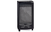 Bartolini blauwvlamgaskachel met open vlam 4200 W in zwart