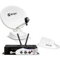Berger volautomatisch satellietsysteem inclusief 4G router complete kit geschikt voor camper/caravan/vrachtwagen