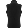 Zwarte mouwloze bodywarmer, achterkant, witte achtergrond