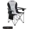 Chaise de camping pliable avec accoudoirs et sac de transport