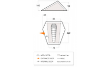 823439 - Vango Heddon Leichtzelt 1/2 Personen