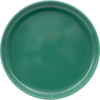 Groen rond bord, bovenaanzicht