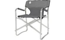 Silla de camping plegable de aluminio plata Deck Chair Coleman