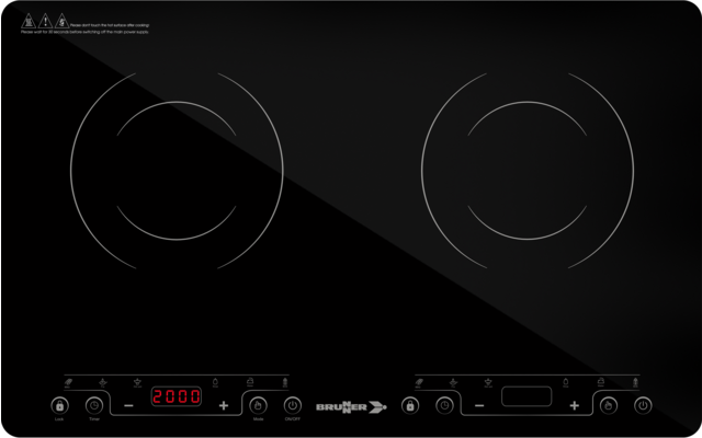 Produktbild Brunner Hot Point Induction Double Induktionskochfeld tragbar 3500 W 1