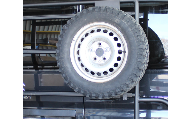 Soporte para rueda de repuesto EuroCarry Adventure Rack 118 a 130 mm