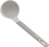 Berger Suppenkelle aus Silikon/Kunststoff grau