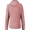 Rosa langärmliger Pullover mit Kapuze, Rückansicht