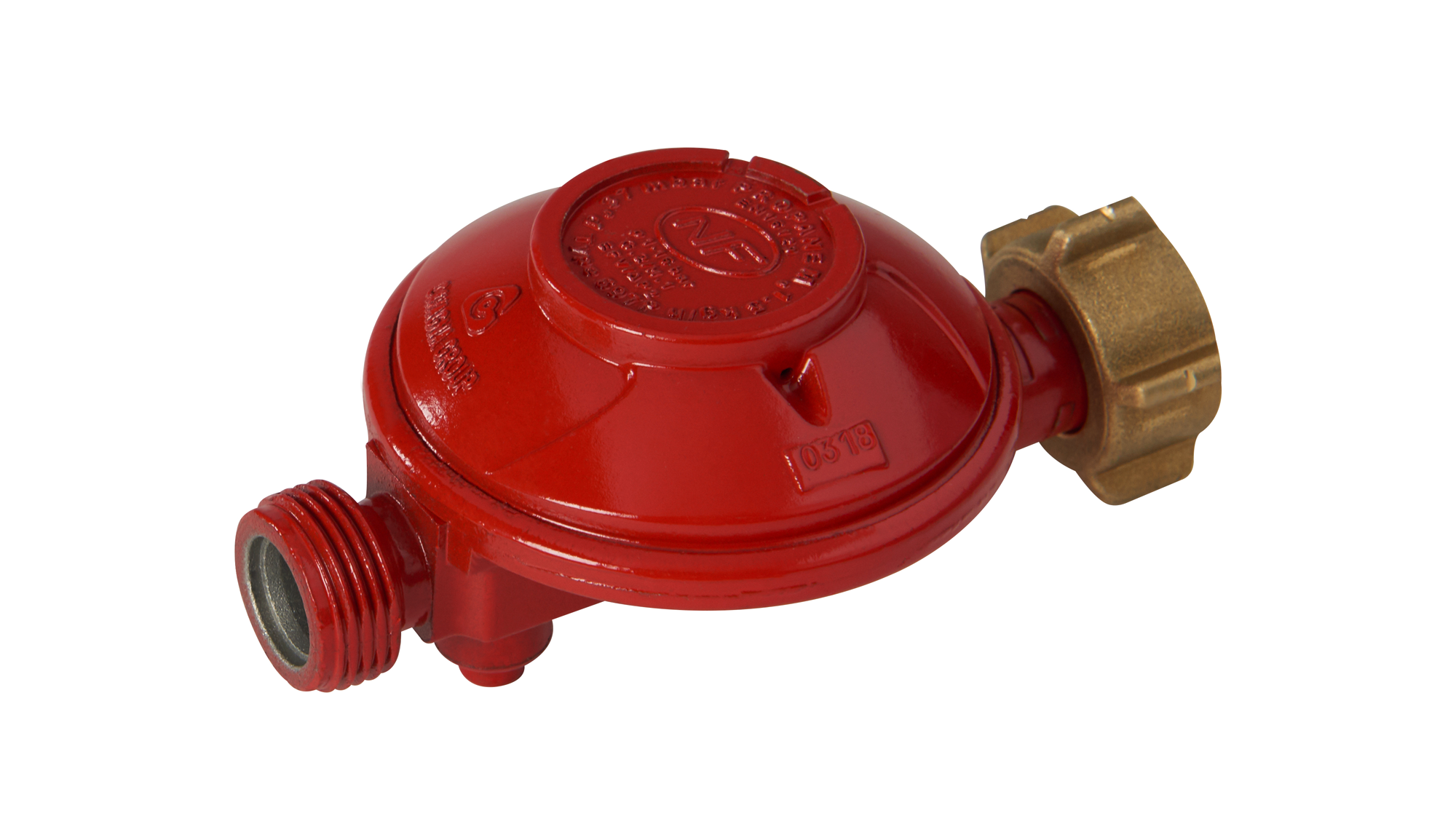 Mit Schlauch Regolatore Di Pressione Gas 37 Mbar Per Bombole Propano/butano - Con Valvola Di Sicurezza, Filettatura 1/4" Regolatore Per Bombola