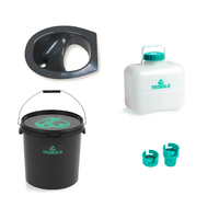 Trobolo Do it yourself set of 4 pieces for do it yourself separation toilet 22 liters gray