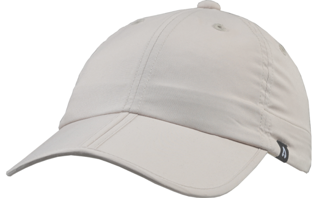 Cappellino da baseball bianco in tessuto con visiera curva