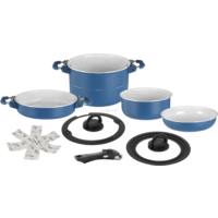 Brunner Carezza Magnetogrip 7+1 Kochtopfset mit Vacublock 8-tlg. &Oslash; 20 cm