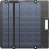 Rechteckiges, aufklappbares Solarpanel mit blauen Zellen, schwarzem Rahmen und seitlichem Tragegriff