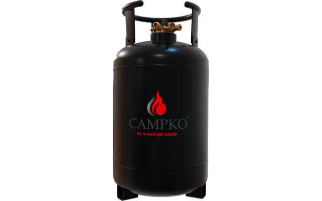 Produktbild CAMPKO 30 Liter Gastankflasche Stahl mit Multiventil 80 % F&uuml;llstopp 1