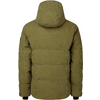 Olivgrüne Steppjacke mit Kapuze, Rückansicht