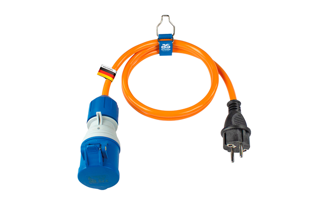 Acoplamiento de cable adaptador AS Schwabe con tapa abatible 1,5 m
