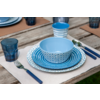 Bo-Camp tableware set Mix&Match 16 pcs melamine blue