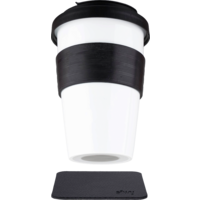 Taza de porcelana incl. posavasos 350ml To-Go-Cup Silwy&reg;