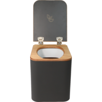 Toilettes &agrave; s&eacute;paration Timber M anthracite TRELINO