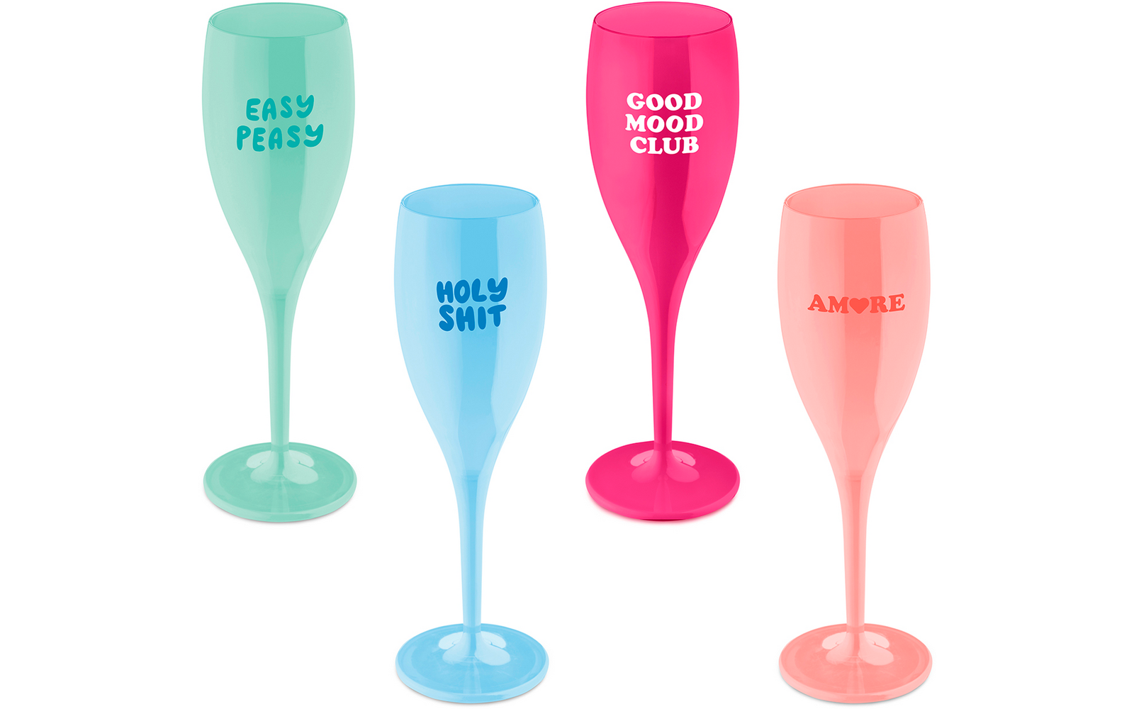 Produktbild Koziol Cheers No. 1 Sektglas Set 4-teilig aus Thermoplastik 100 ml 1