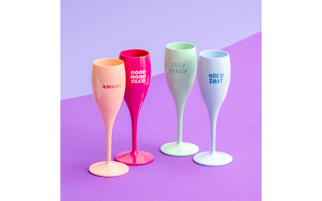 Produktbild Koziol Cheers No. 1 Sektglas Set 4-teilig aus Thermoplastik 100 ml 1