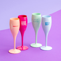 Koziol Cheers No. 1 Color Up Sektglas Set 4-teilig  aus Thermoplastik 100 ml