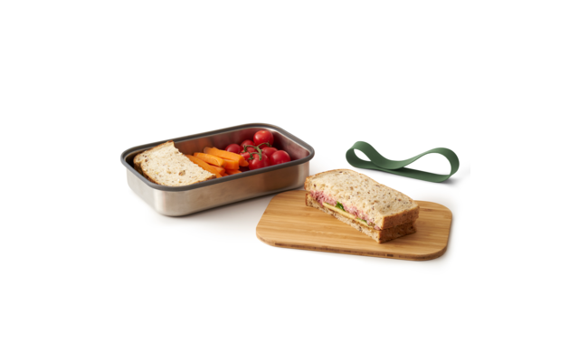 Black and Blum sandwich box stainless steel small 900 ml olive