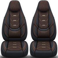 Bremer Sitzbez&uuml;ge Wohnmobil Schonbez&uuml;ge H-Serie 2 St&uuml;ck f&uuml;r Fiat Ducato / Jumper / Boxer braun/schwarz