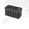 ProPlus Deichsel Aufbewahrungsbox inkl. Montage-Set 565 x 245 x 290 mm