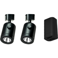 Juego de 2 focos de gu&iacute;a + cargador USB S Lanciano Haba