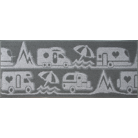 Tapis de salon 40 x 50 cm Master Camp gris Arisol