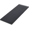 Schwarzes rechteckiges Solarpanel mit dünnen weißen Linien