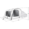 Outwell Wolfburg 380 Air Auvent gonflable pour camping-cars Gris