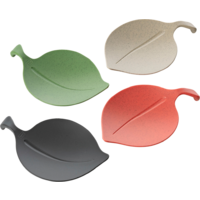 Koziol Schale LEAF-ON nature des sa/ash gr/leaf green/coral 4er-Set