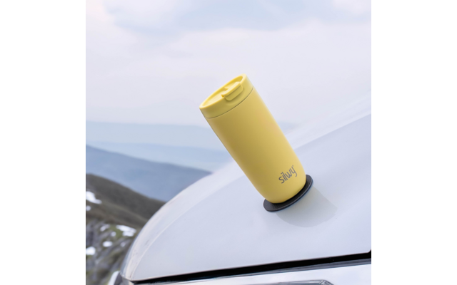 Produktbild Silwy Magnet Isolierbecher aus Edelstahl mit Metall-Nano-Gel-Pad 1