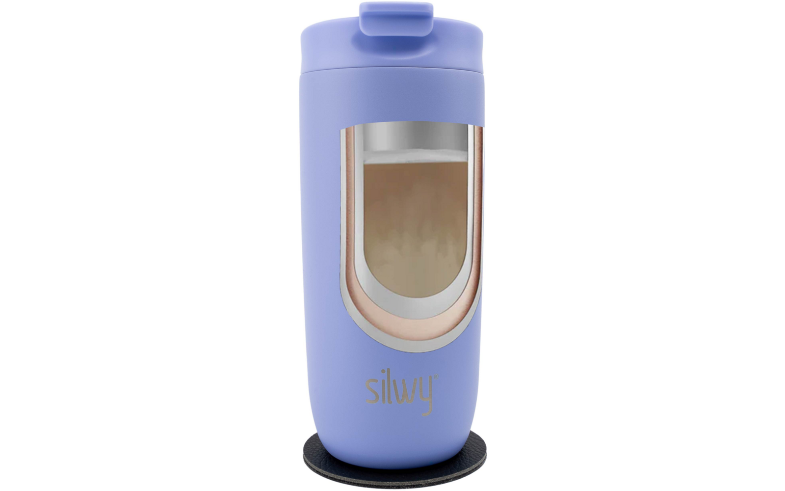 Produktbild Silwy Magnet Isolierbecher aus Edelstahl mit Metall-Nano-Gel-Pad 1