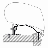 Thule Adria Caravan &ge; 2015 awning adapter set