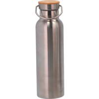 Bouteille isolante avec couvercle en bambou 600 ml Camplife